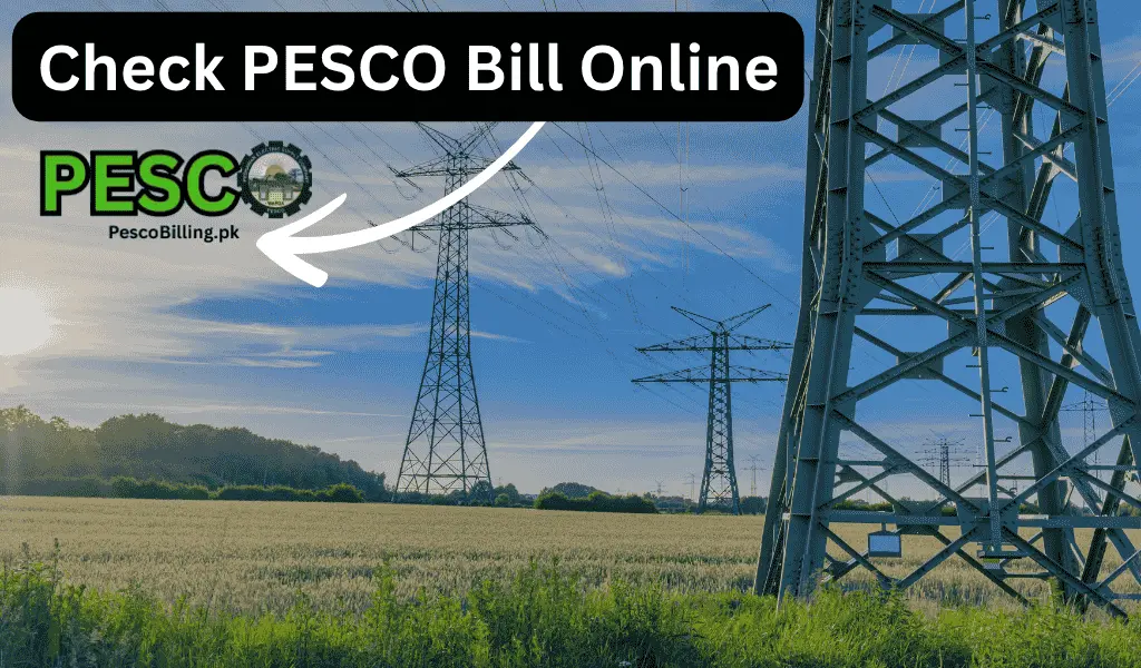 Check and print your duplicate PESCO bill online at pescobilling.pk now