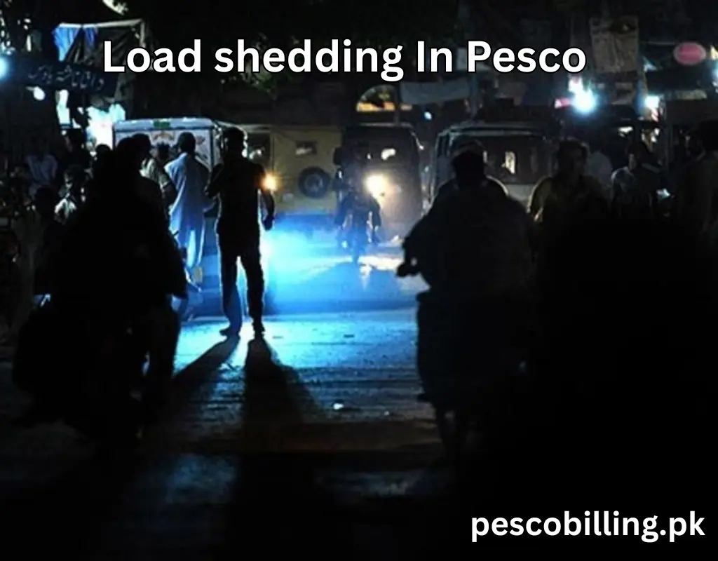 pesco bill online load shedding image