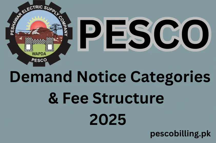 PESCO Demand Notice Fee 2025